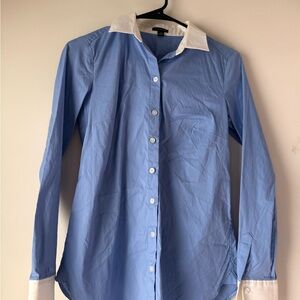 Ann Taylor Blue Button Down Shirt